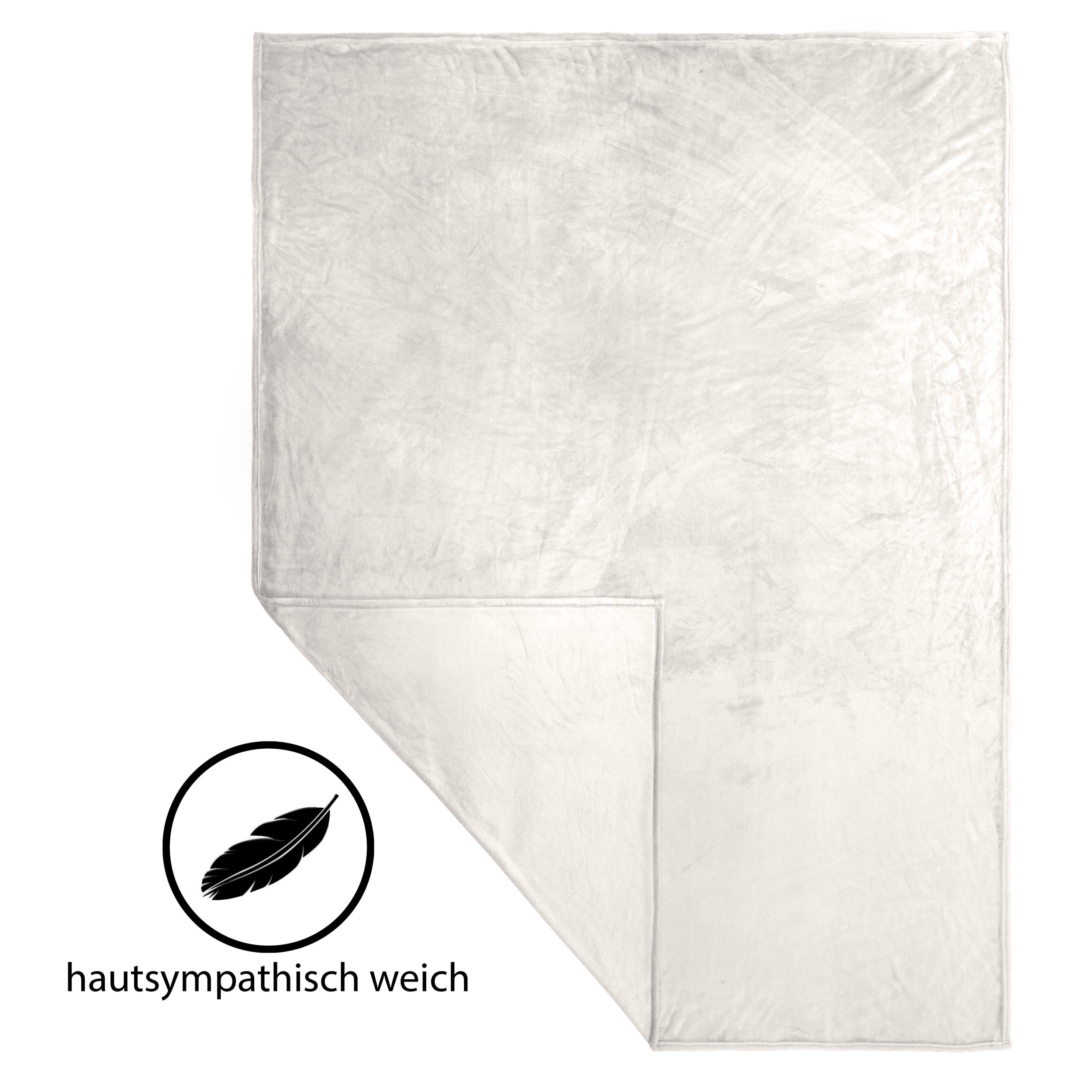 Cashmere Touch Kuscheldecke | 150 x 200 cm Natur
