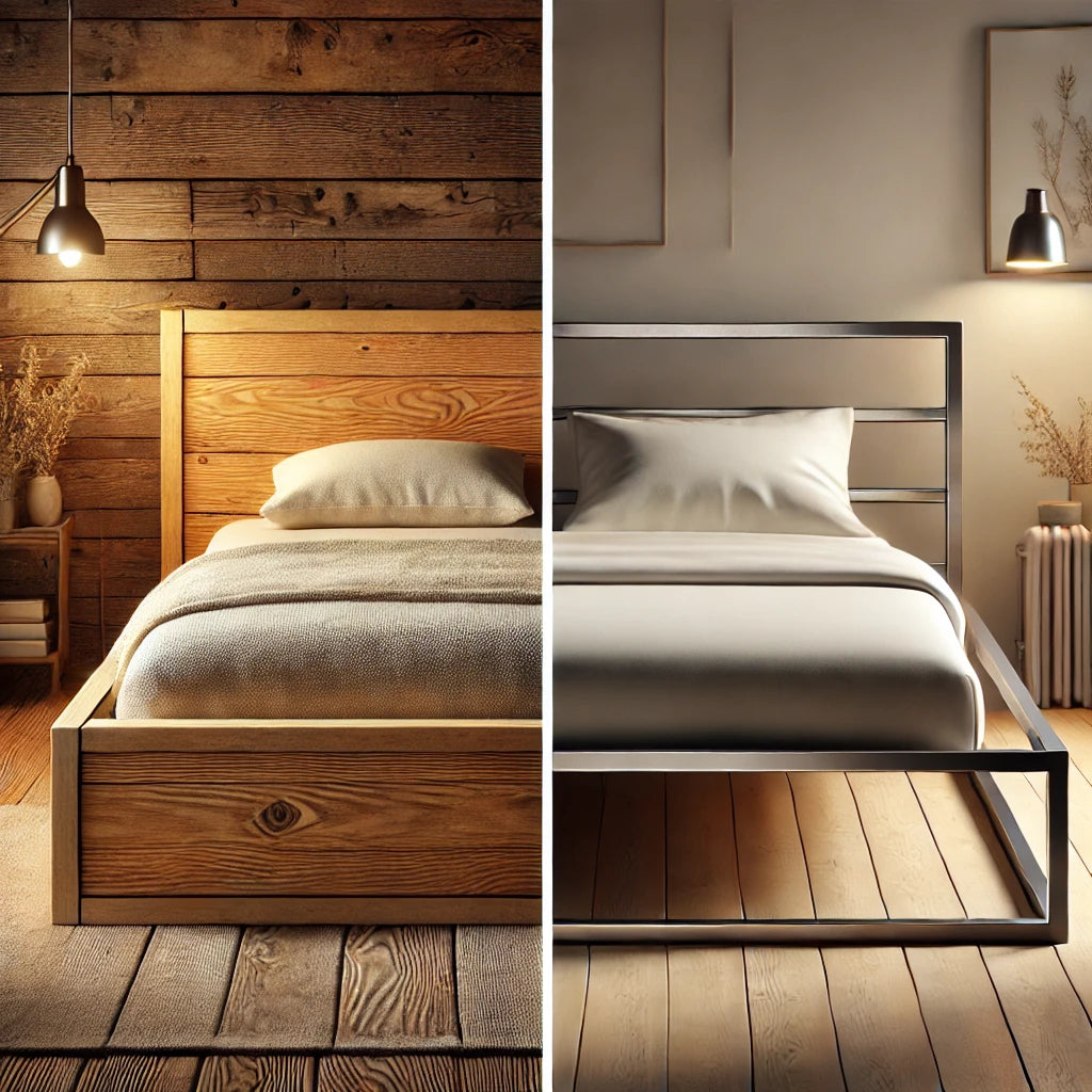 Massivholzbett vs. Metallbett – Welches Bettgestell passt zu Ihnen?