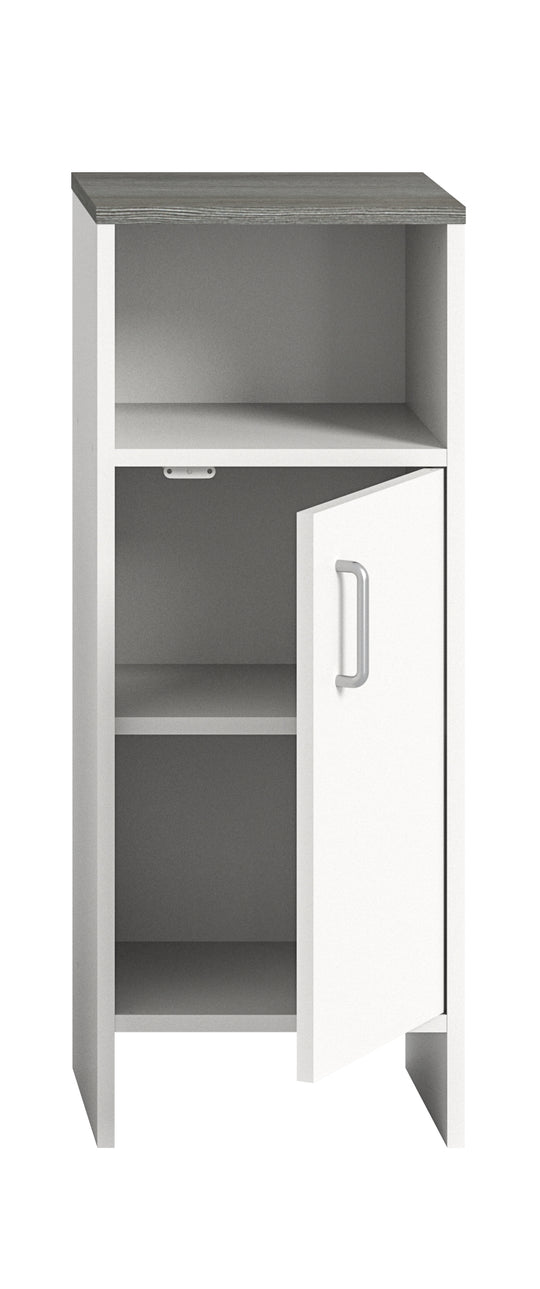 TK52 Standschrank (B/H/T: 32x82x28 cm) in weiß Nachbildung