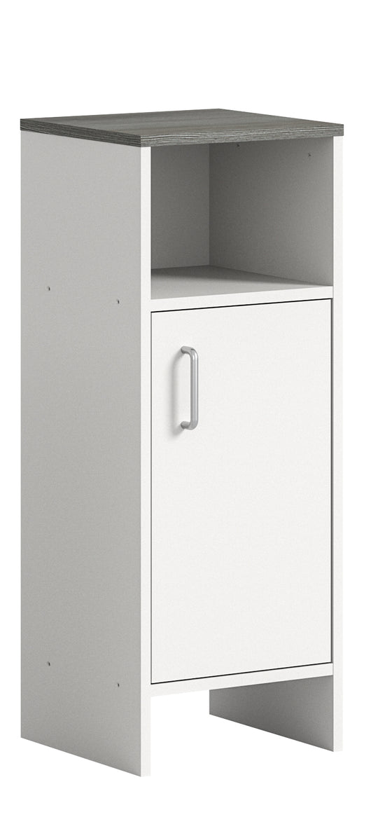 TK52 Standschrank (B/H/T: 32x82x28 cm) in weiß Nachbildung