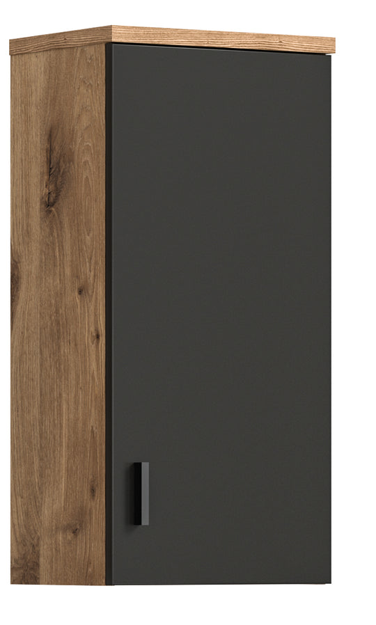 TK42 Hängeschrank (B/H/T: 37x75x25 cm) in Nox Oak Nachbildung und Nox Oak tiefzieh