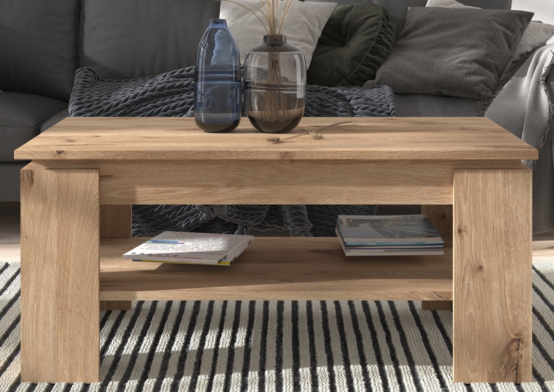 TK79 Couchtisch (B/H/T: 100x45x60 cm) in Nox Oak Nachbildung und Nox Oak Nachbildung