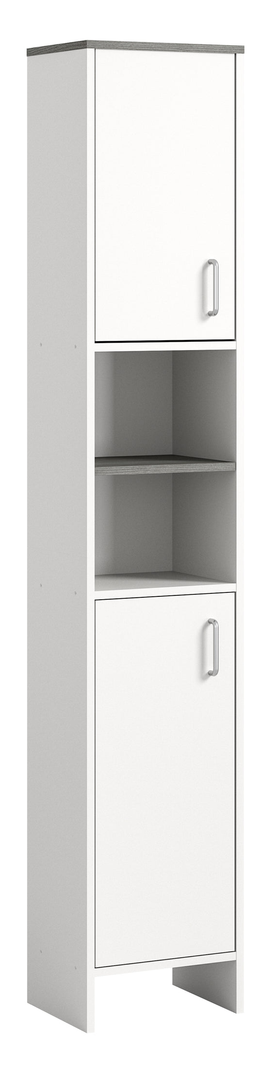 TK52 Hochschrank (B/H/T: 32x180x28 cm) in weiß Nachbildung