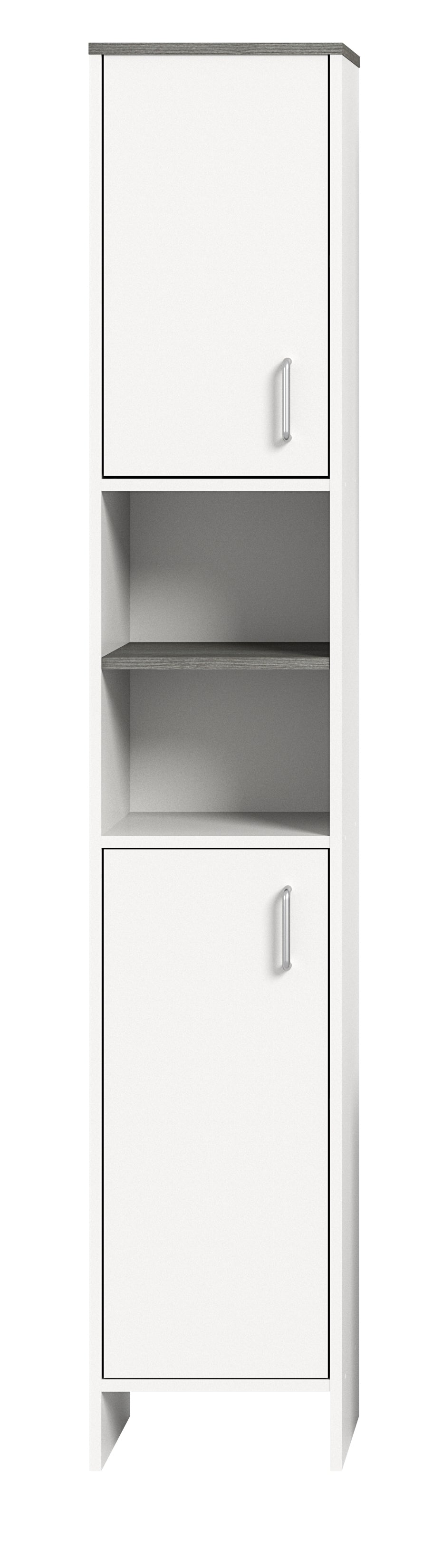 TK52 Hochschrank (B/H/T: 32x180x28 cm) in weiß Nachbildung