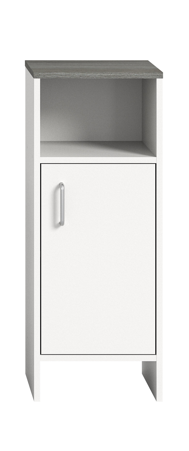 TK52 Standschrank (B/H/T: 32x82x28 cm) in weiß Nachbildung