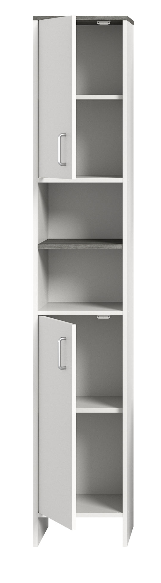 TK52 Hochschrank (B/H/T: 32x180x28 cm) in weiß Nachbildung