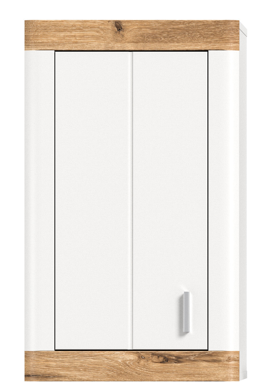 TK49 Hängeschrank (B/H/T: 45x76x20 cm) in weiß Nachbildung und weiß matt tiefzieh