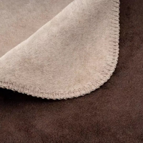 Sofadecke Braun Creme 150x200 cm - MADE IN EU