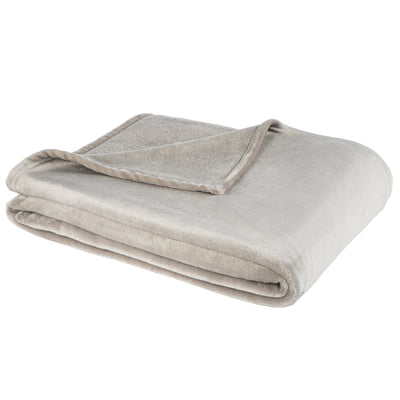 Cashmere Touch Kuscheldecke | 150 x 200 cm Hellgrau