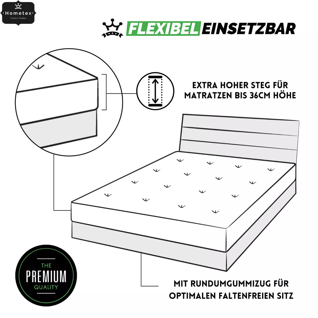 Spannbettlaken Boxspringbett "Premium" 180-200x200-220cm