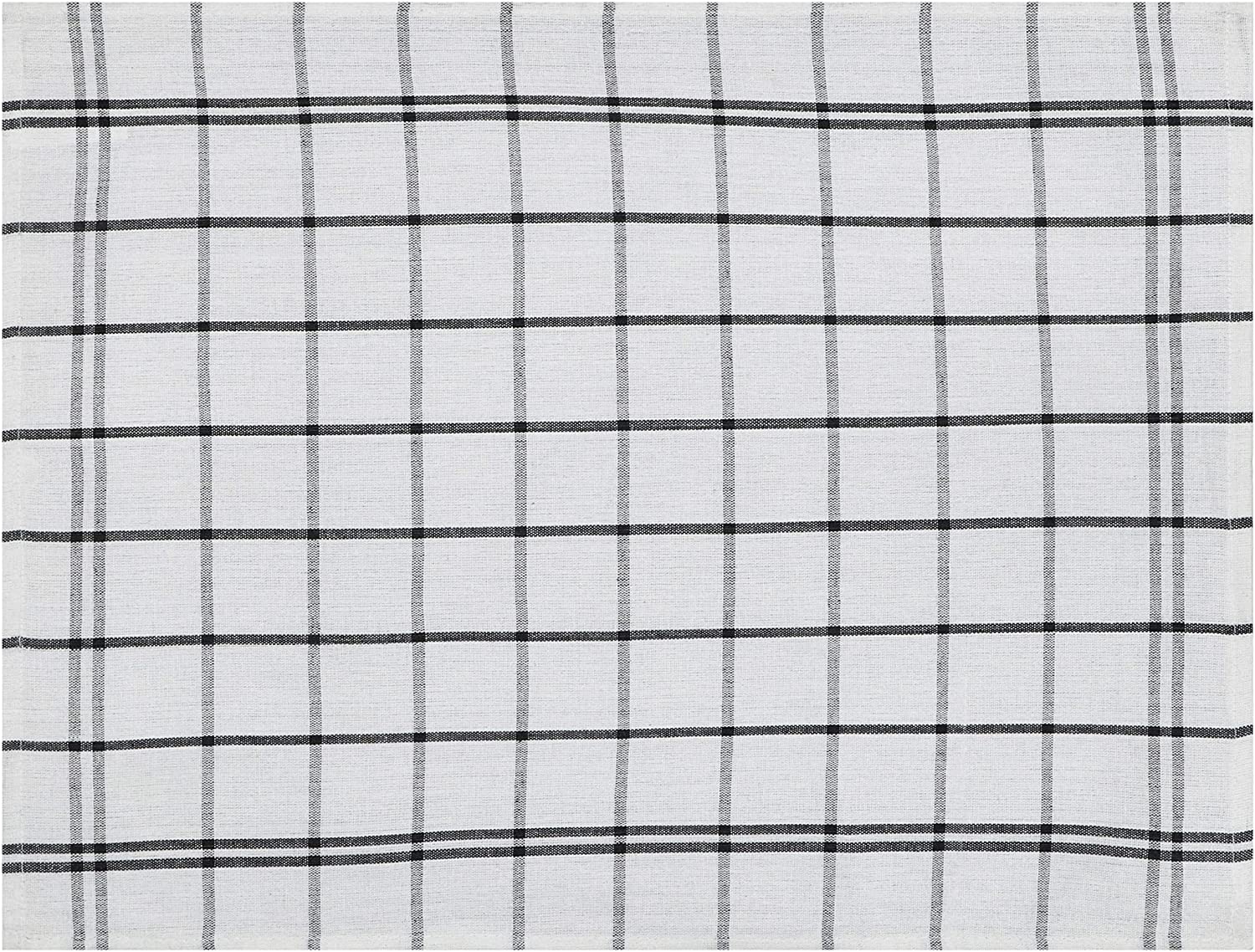 4 Stück Geschirrtücher Set 100% Baumwolle - Schwarz Weiss  50x70 cm