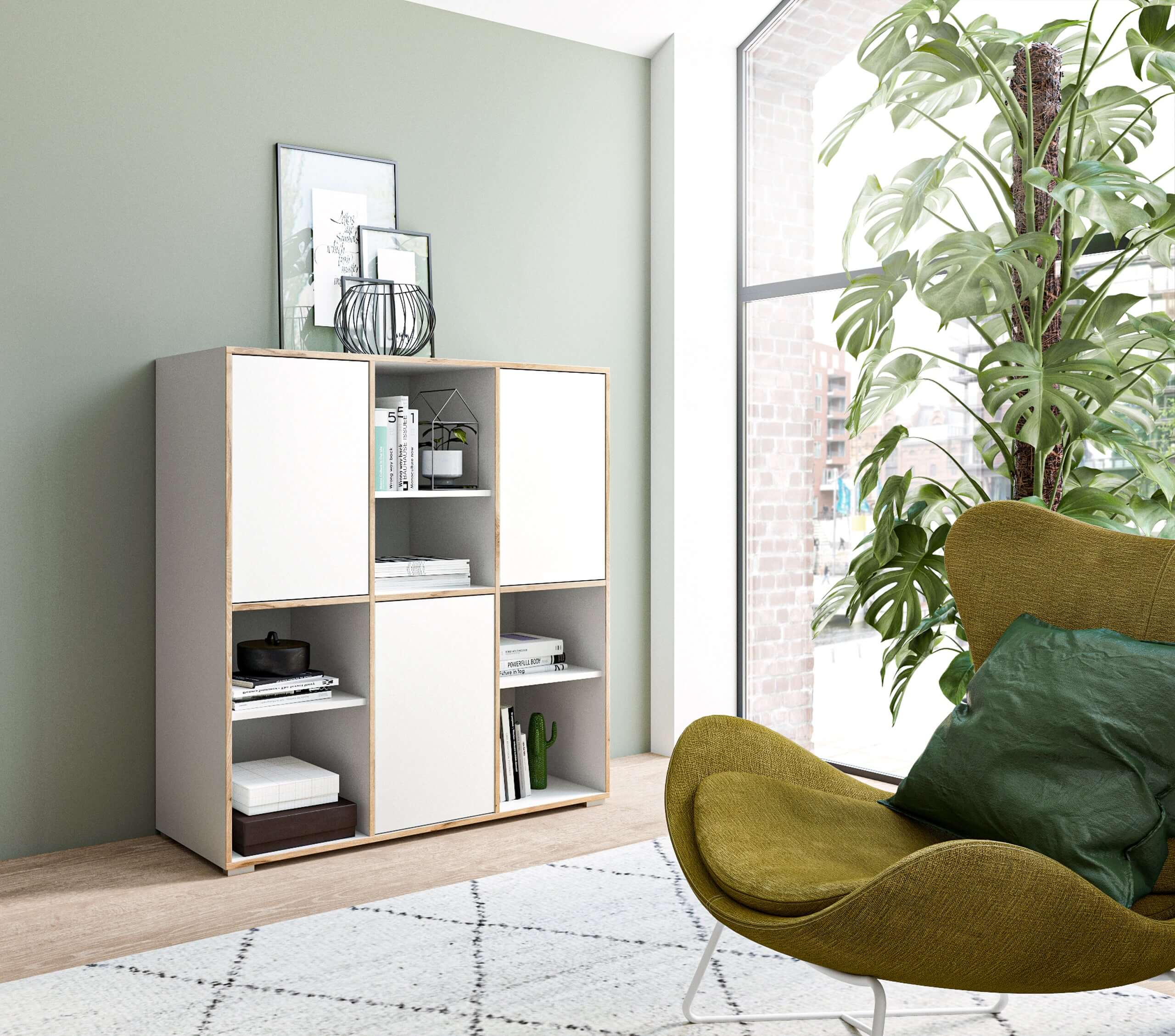 Highboard I Modell TK6 I Design: Schlichtes Möbel mit viel Stauraummöglichkeiten