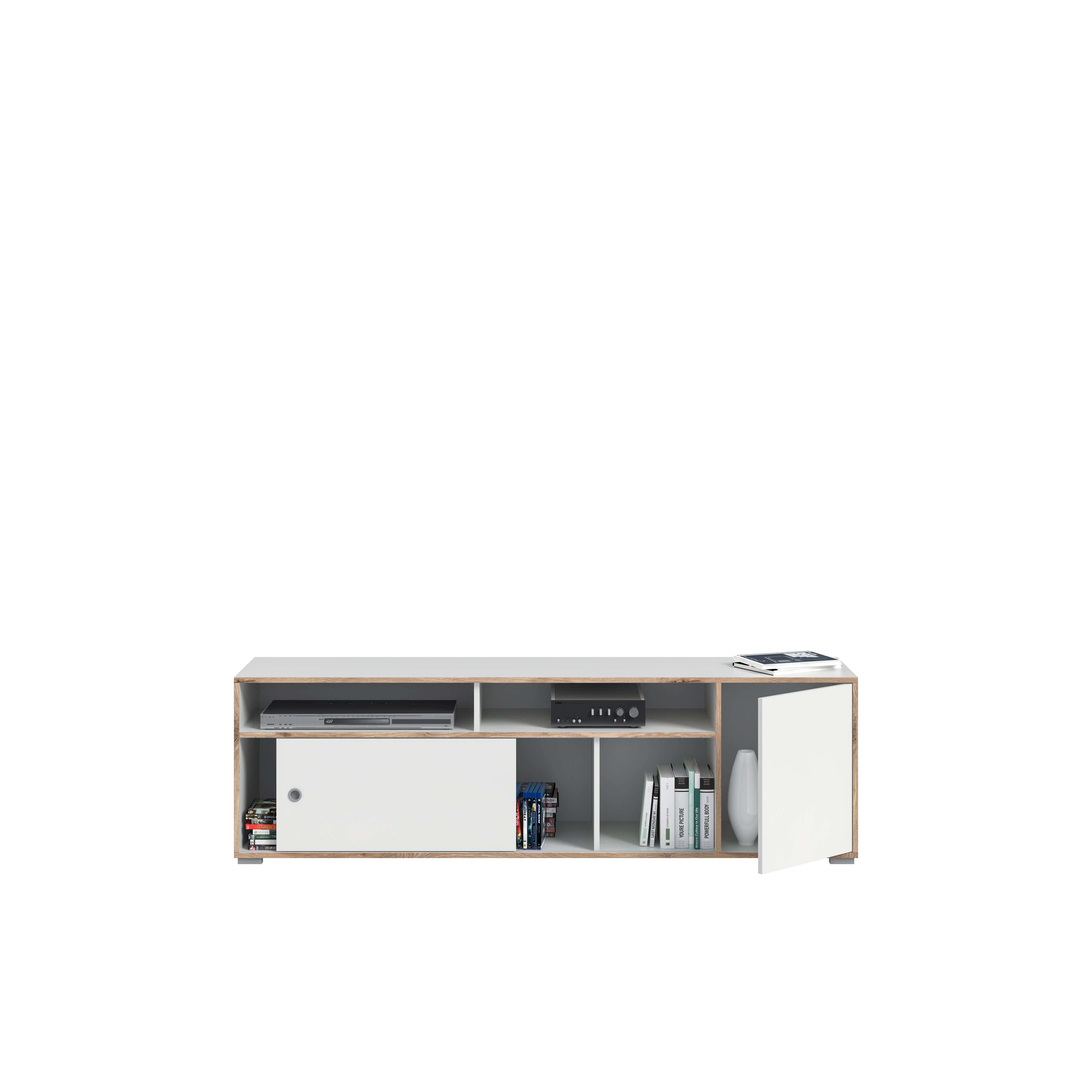 Lowboard I Modell TK6 I Design: Schlichtes Möbel mit viel Stauraummöglichkeiten