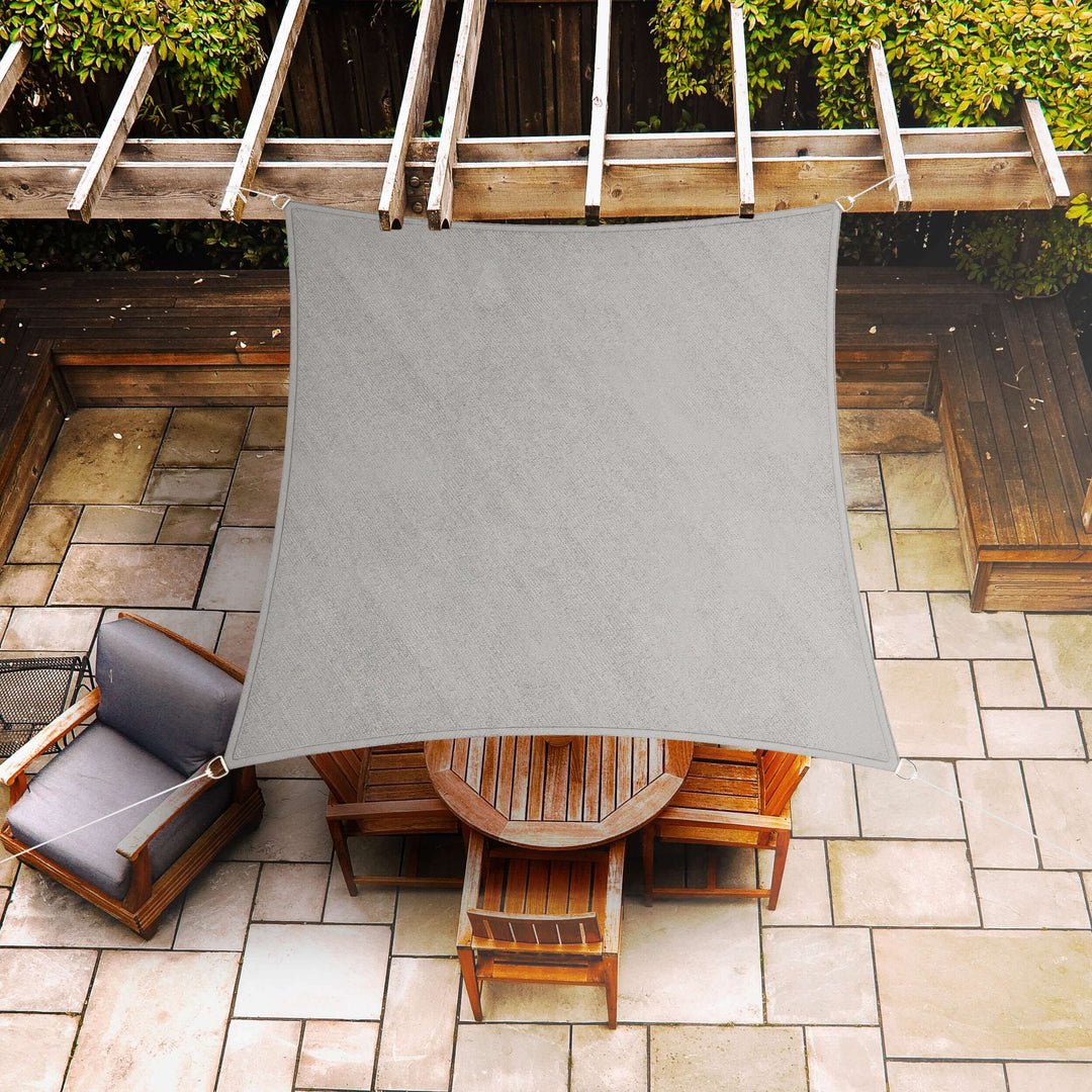quadratisches Sonnensegel 5×5M Light grey