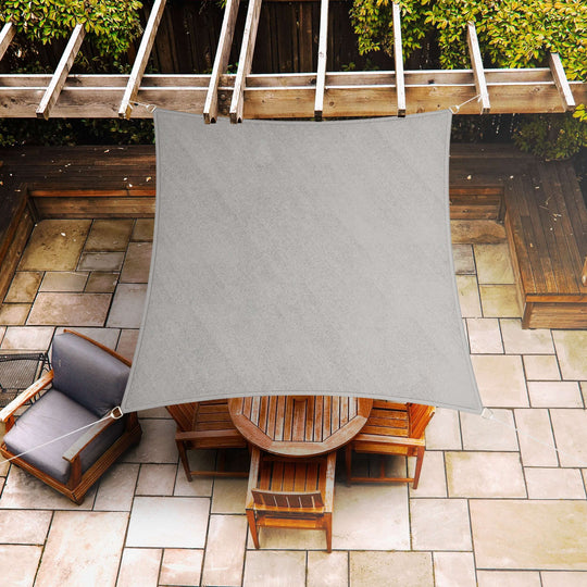 quadratisches Sonnensegel 5×5M Light grey