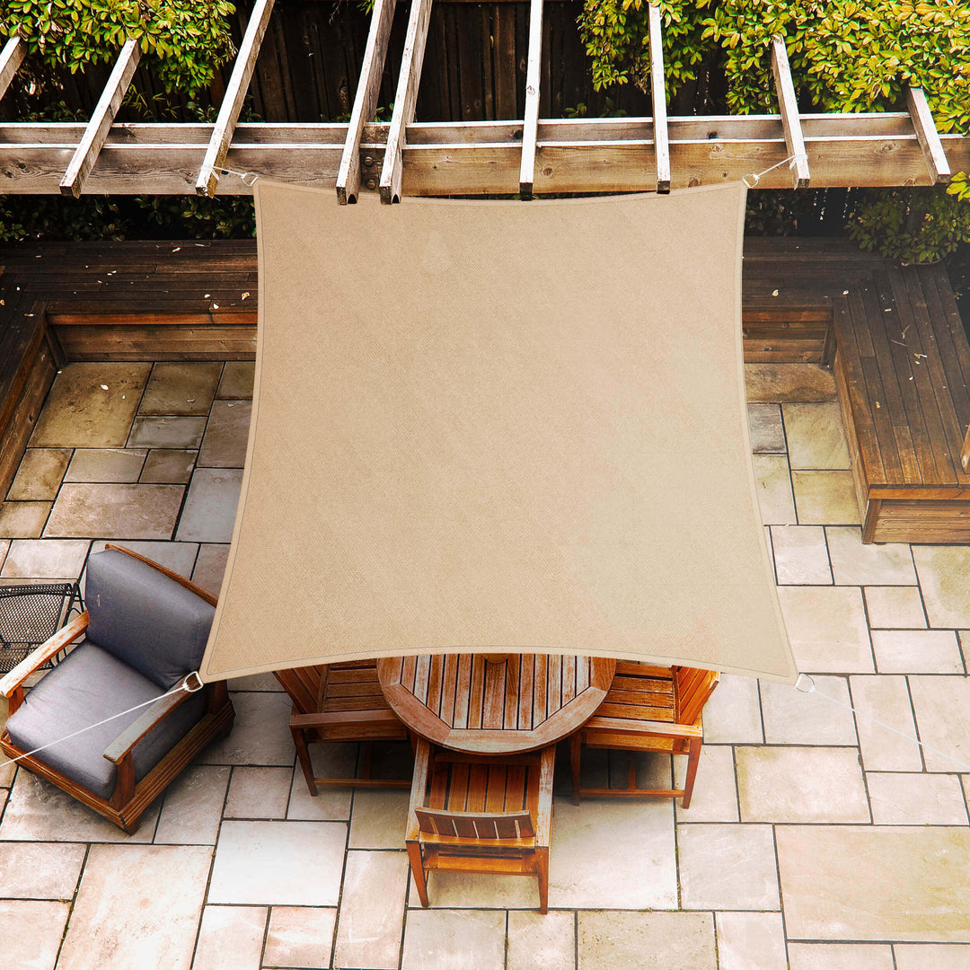 quadratisches Sonnensegel 5×5M Sand