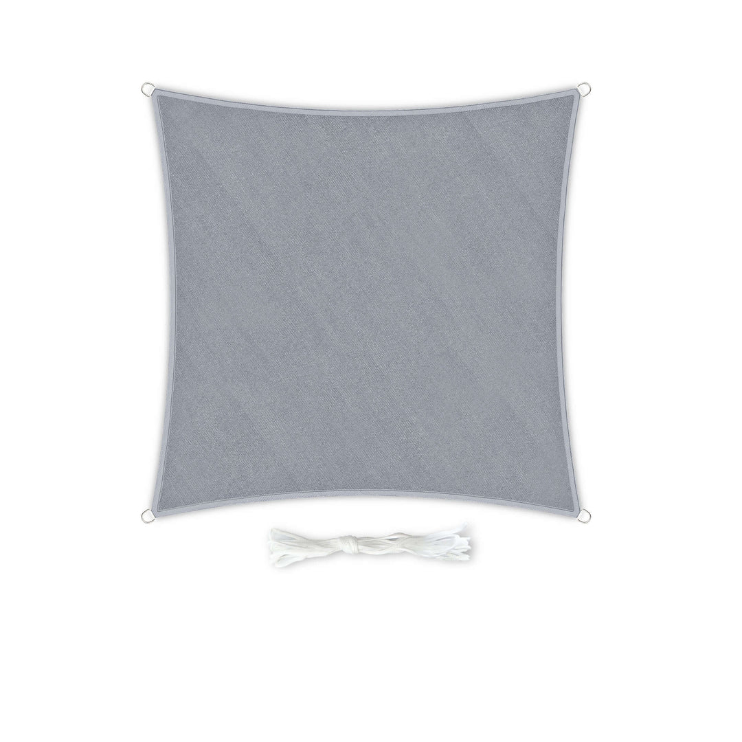 quadratisches Sonnensegel 5×5M Light grey