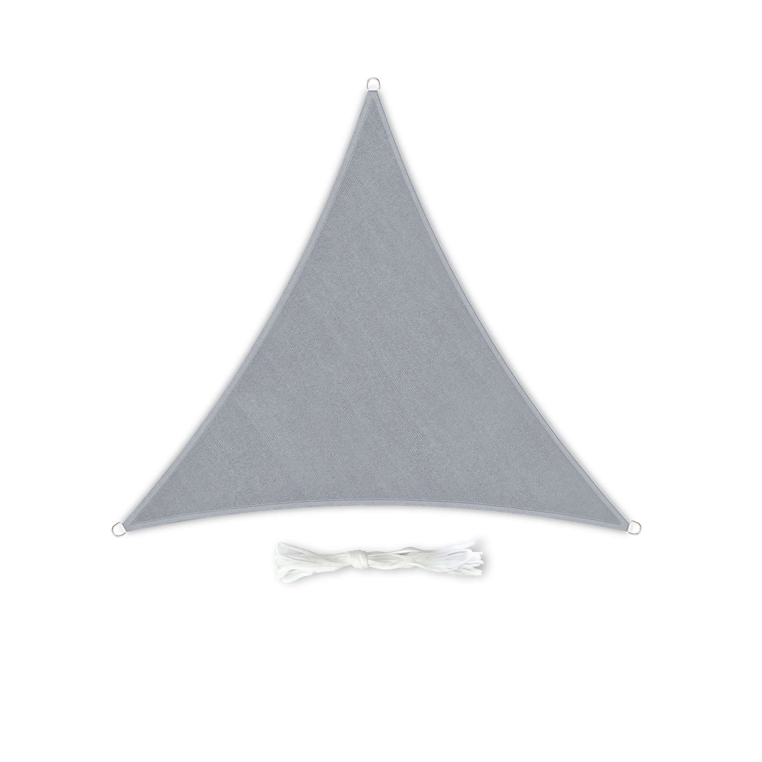 dreieckiges Sonnensegel 4×4×4M Light grey