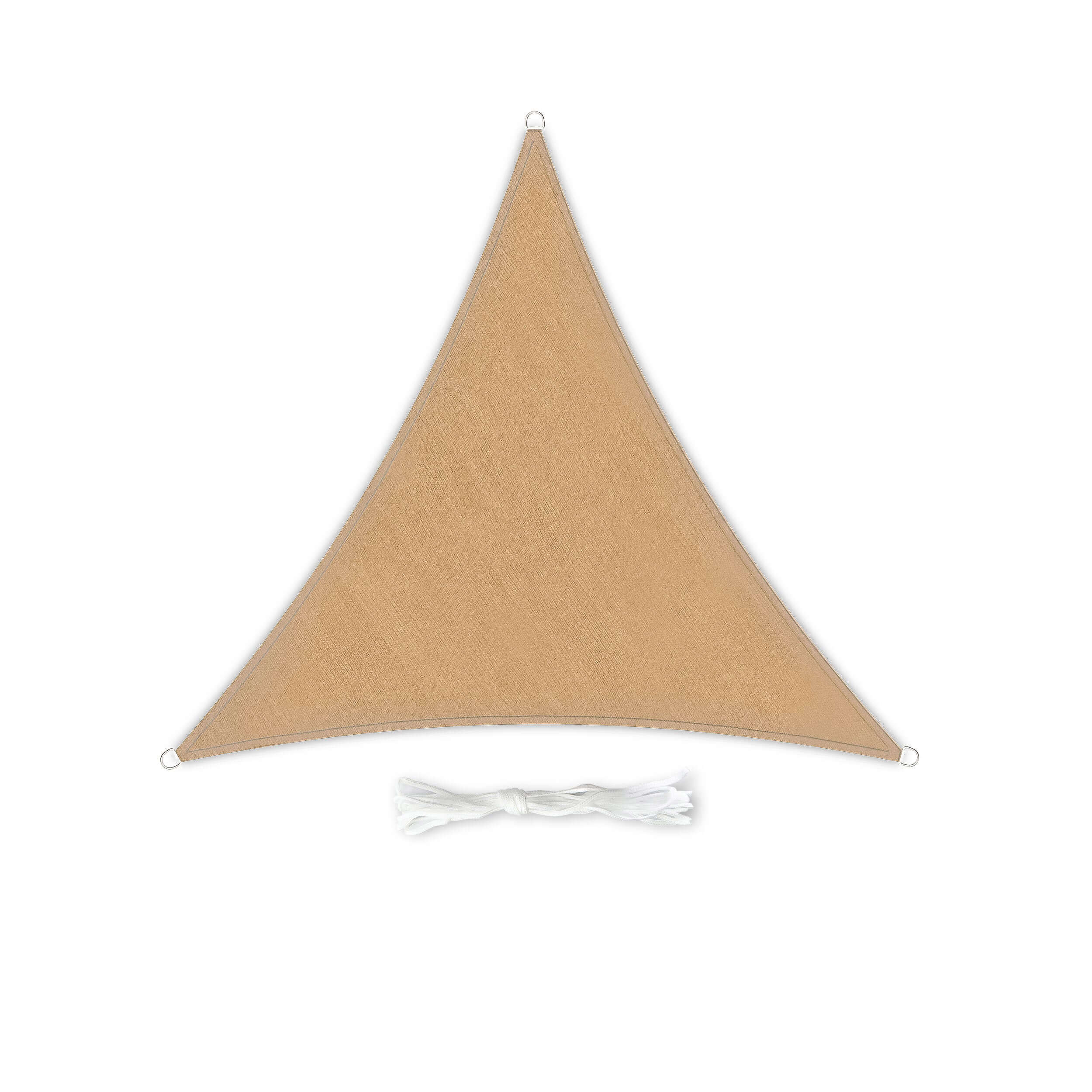 Dreieckiges Sonnensegel 3×3×3M Sand