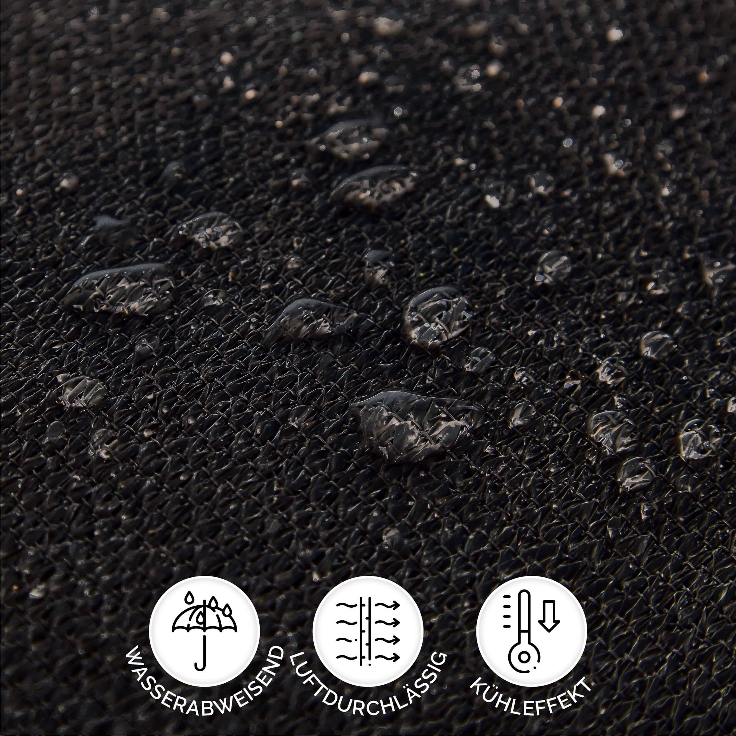 Dreieckiges Sonnensegel 5×5×5M Black